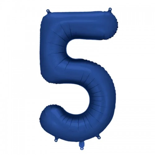 Balão Número 5 Azul Escuro